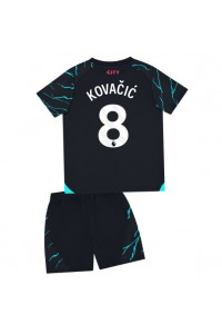 Fotbalové Dres Manchester City Mateo Kovacic #8 Dětské Třetí Oblečení 2023-24 Krátký Rukáv (+ trenýrky)